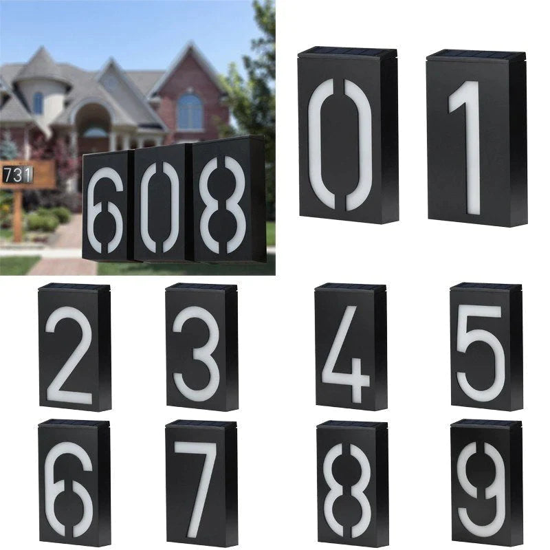 BowLift | Lighted House Number on Solar Energy - SolarSign