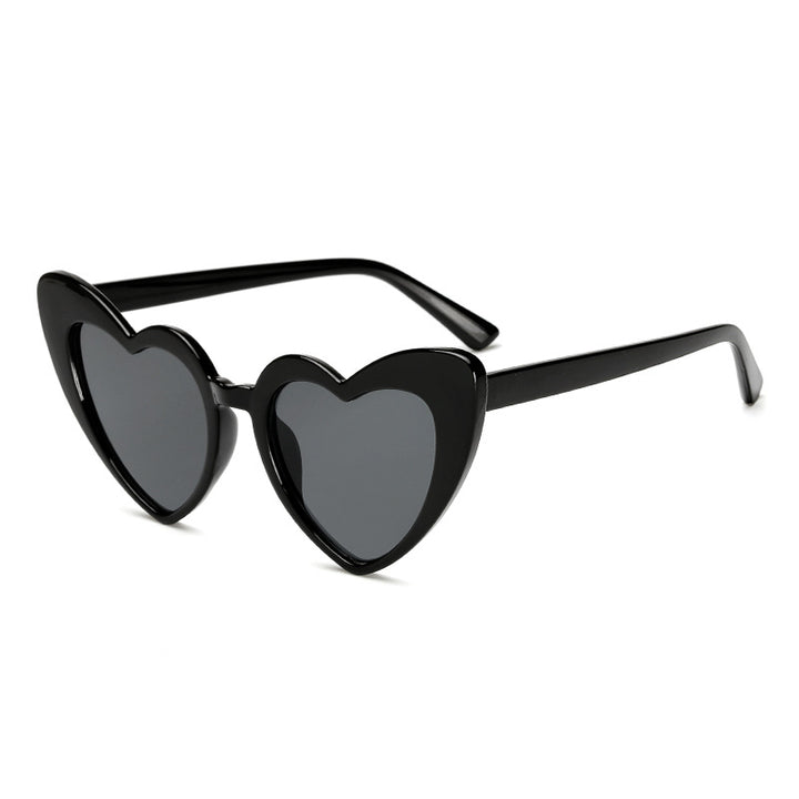 Ladies Heart-Shaped Sunglasses in Trendy Design Bowlift