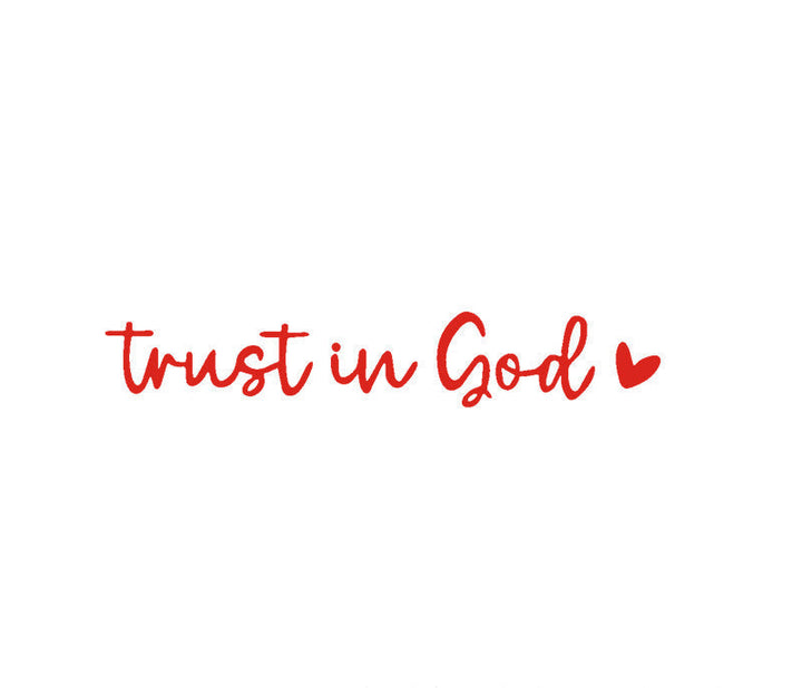 BowLift | “Trust in God” Rear-View Mirror Decal