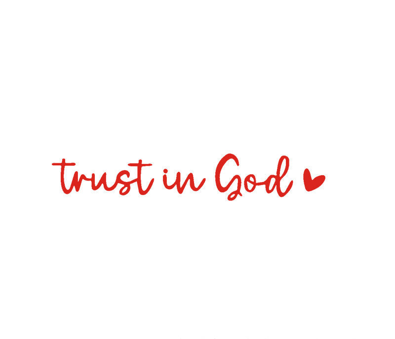 BowLift | “Trust in God” Rear-View Mirror Decal