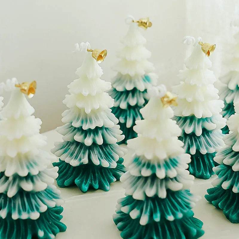 BowLift | Merry Christmas Candle 3D Xmas Tree Shaped Aromatherapy Candles Ornaments Navidad New Year Party Home Decor Xmas Gift