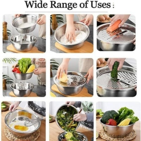 BowLift | Stainless Steel Fine Mesh Strainer Set
