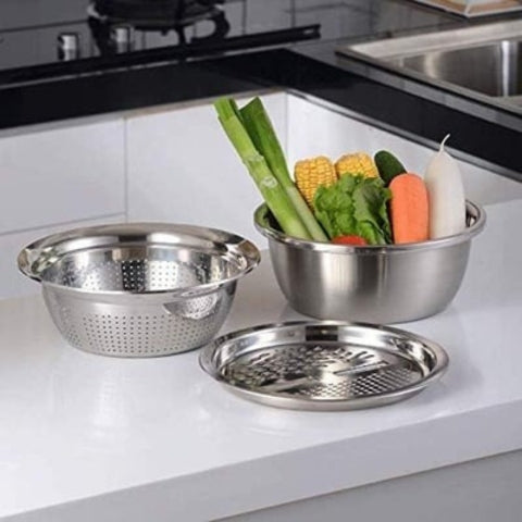 Stainless Steel Fine Mesh Strainer Set Bowlift
