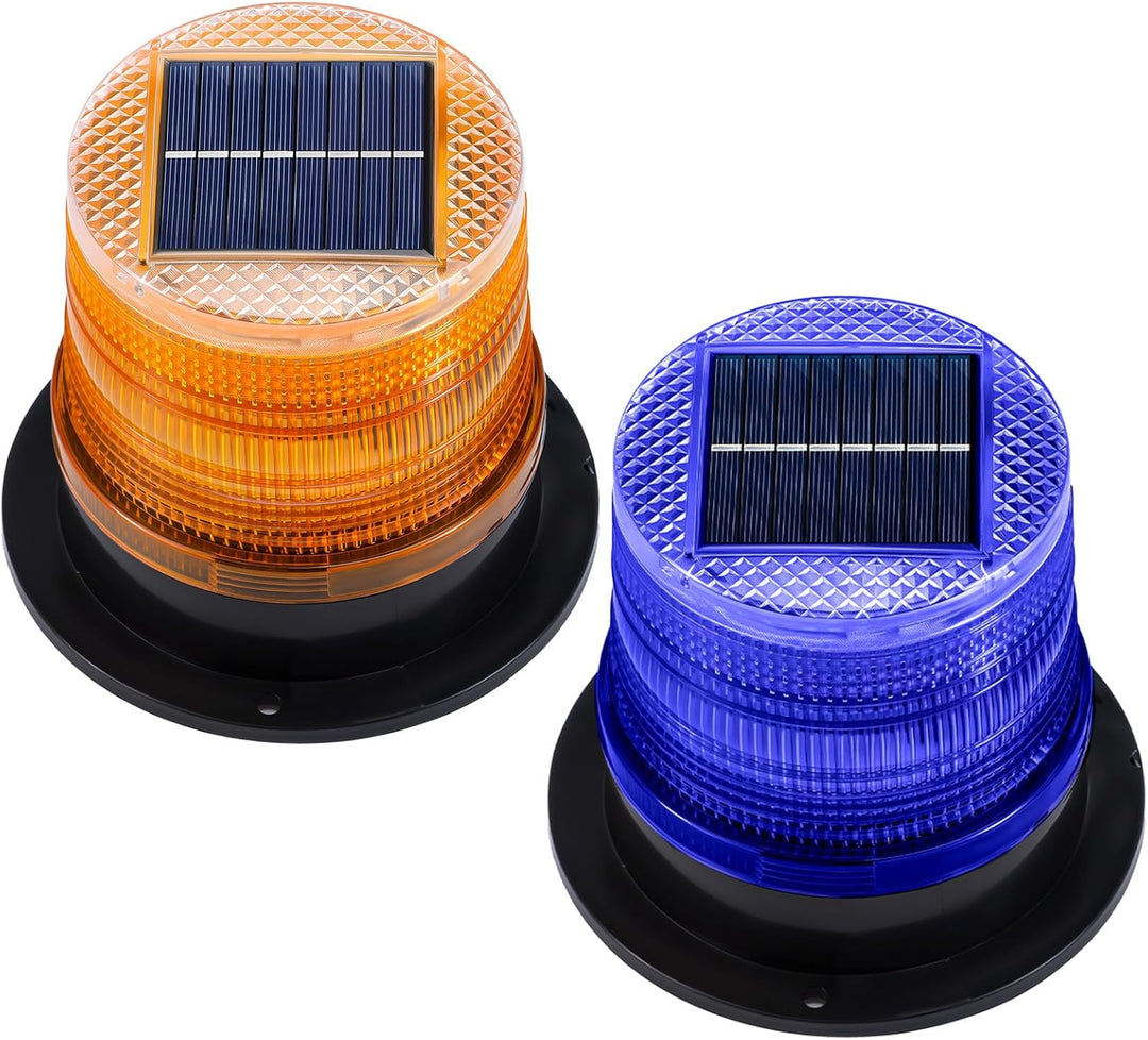 BowLift | Solar-Powered Amber & Blue Magnetic Strobe Lights Set – Liora