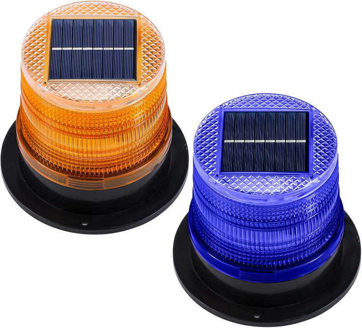 BowLift | Solar-Powered Amber & Blue Magnetic Strobe Lights Set – Liora
