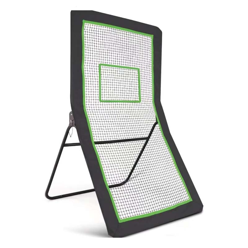 BowLift | Lacrosse Rebounder for Backyard, 4x7 Ft Volleyball Bounce Back Net, Pitchback Throwback Baseball Softball Return Training Screen, Adjustable Angle Shooting Practice Training Wall with Target