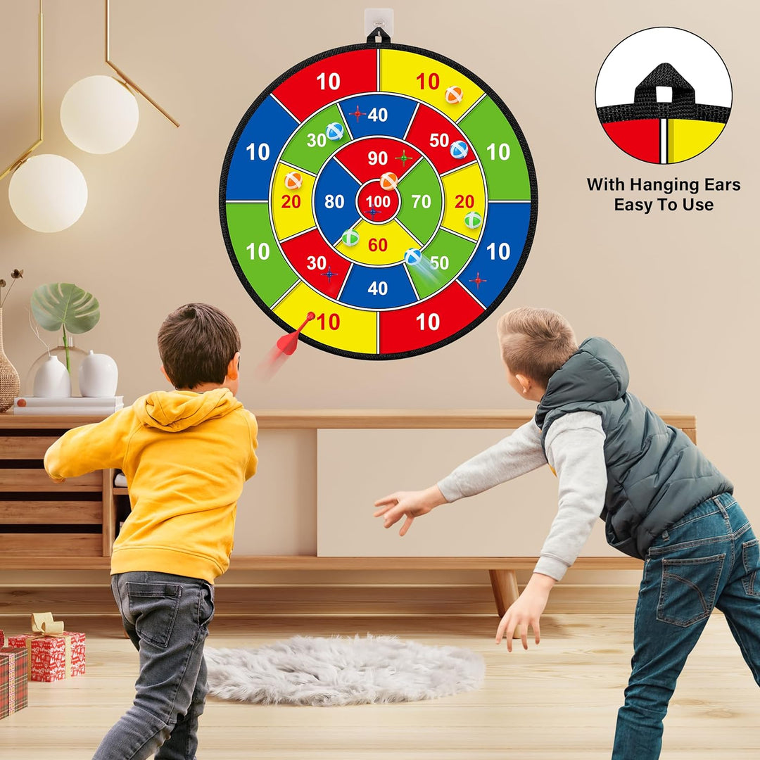 BowLift | Large Double-Sided Dartboard for Kids – Play, Learn and Relax