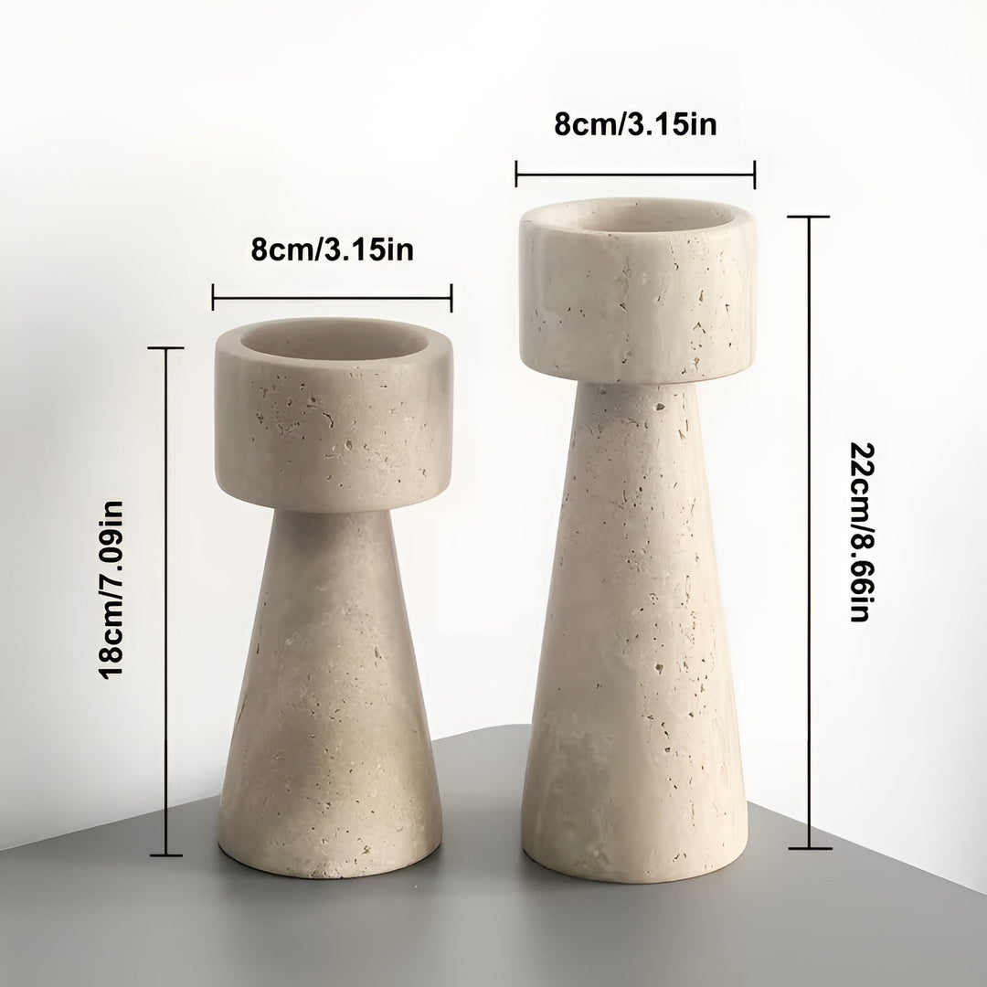 MarBowlifte candle holder made of natural stone – Elegant & Decorative | Polished for taBowlifte, wedding and living space | Bowlift