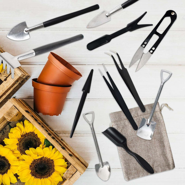BowLift | 12-in-1 Succulent Tools Set with Storage Bag for Indoor Gardening