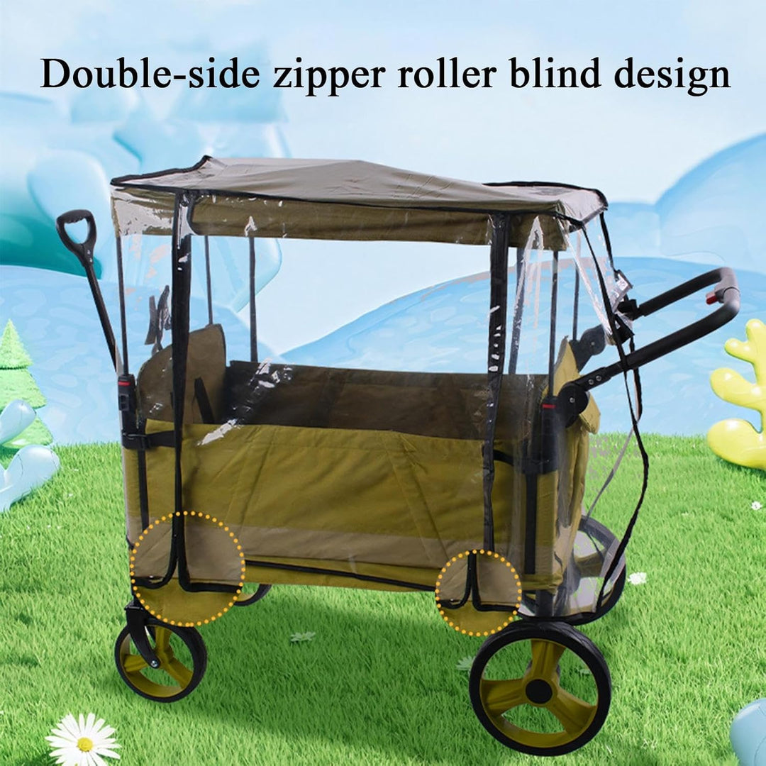 BowLift | Stroller Rain Cover – Windproof Protective Canopy for 2-Seat & 4-Seat Carts – Venaro