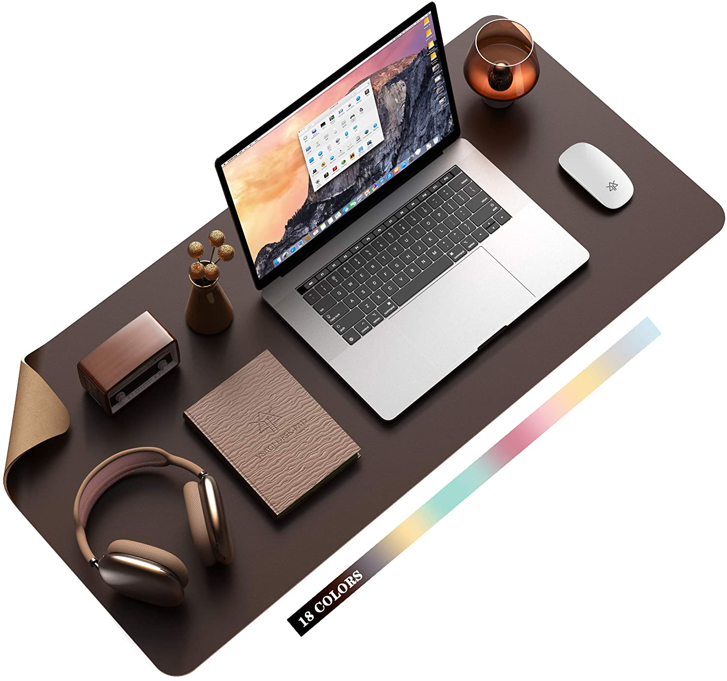 BowLift | Desk Pad Protector Waterproof Non-Slip Leather Office Mouse Mat