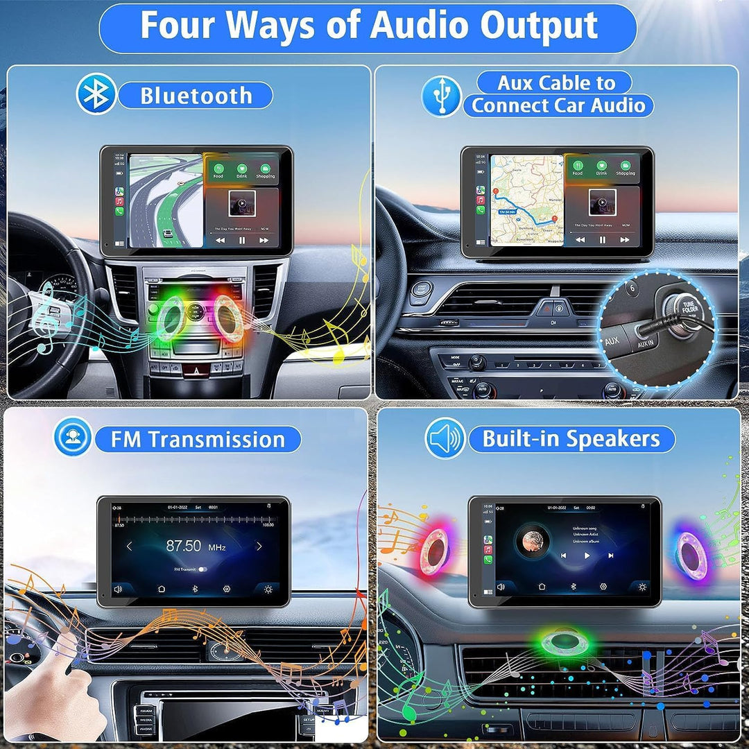 BowLift | Wireless CarPlay & Android Auto 7" Touch Screen Car Stereo