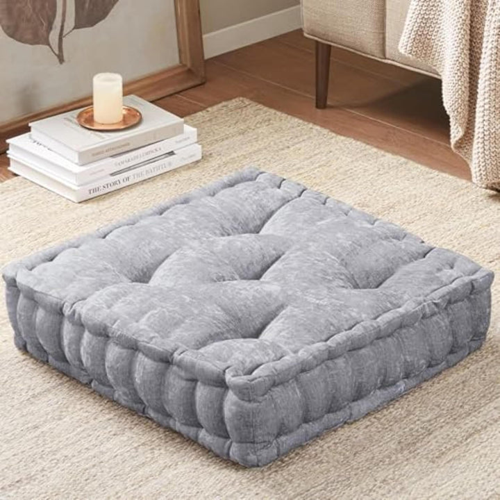 ZenComfort - Luxe Chenille Meditatiekussen voor de Vloer Bowlift