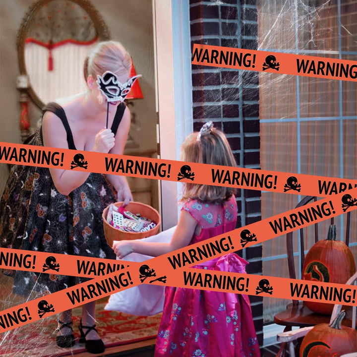 BowLift | Halloween Warning Tape Plastic Skull Banner
