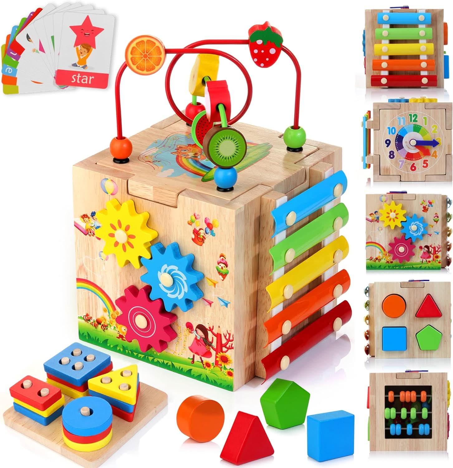 BowLift | in-1 - Interactive Montessori cube for toddlers aged 18 months and over