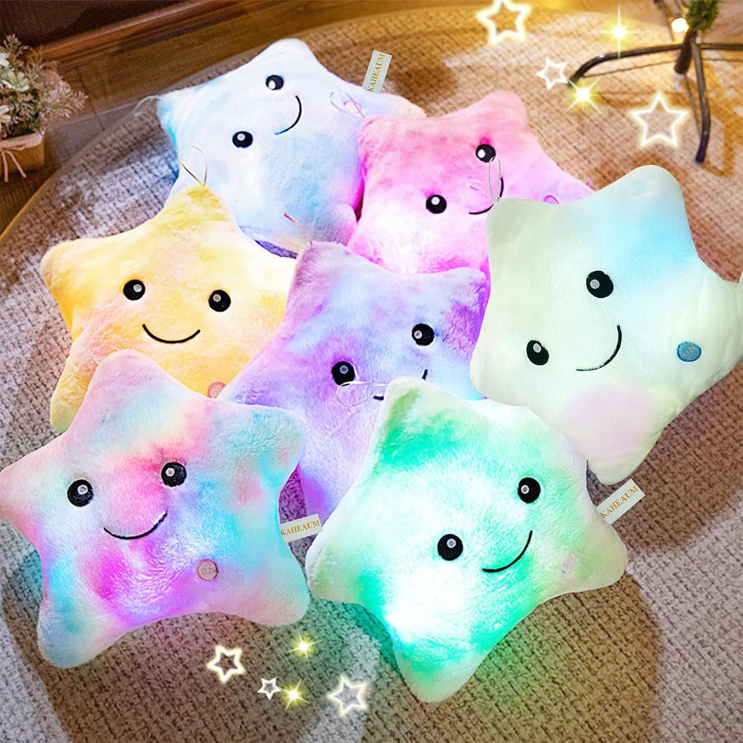 BowLift | Bright LED Star Cuddly Pillow for Kids