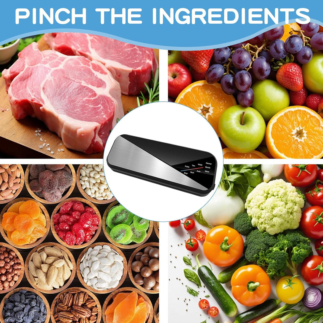 BowLift | 6-in-1 Vacuum Sealer with 80kPa Suction and 30cm Sealing Strip – Fresvyn