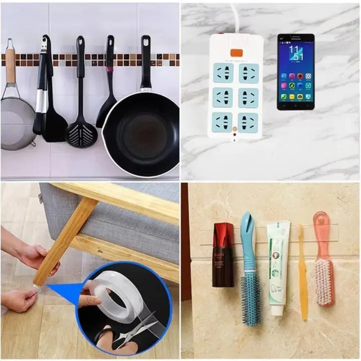 BowLift | GripForce Tape — Invisible hold that keeps your home organized and clean without stress!