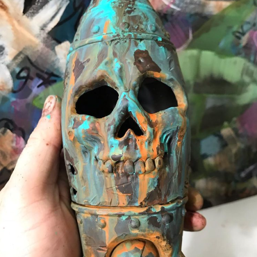 BowLift | The Skull Bomb - Small Nuclear Warhead Decor