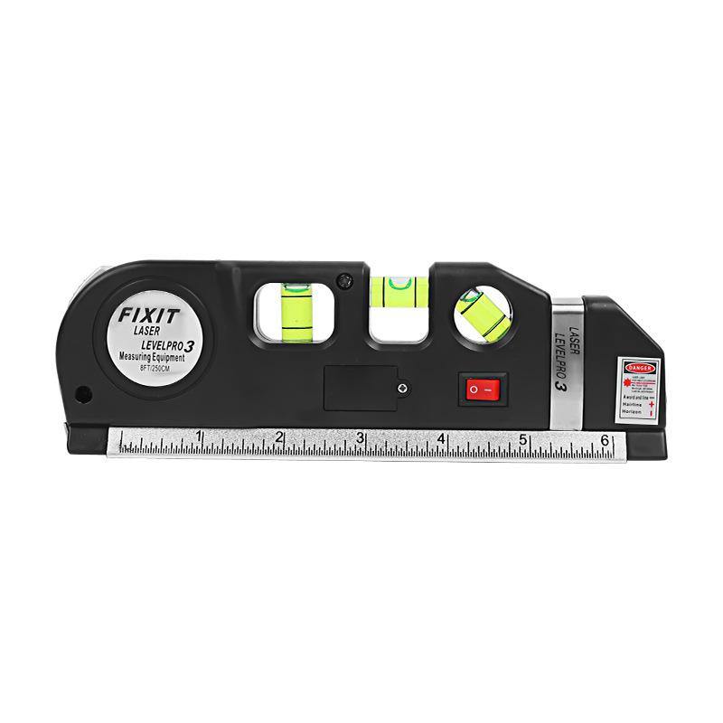 BowLift | Laser Level Ruler Multi-functional Household Infrared Decoration (Black)