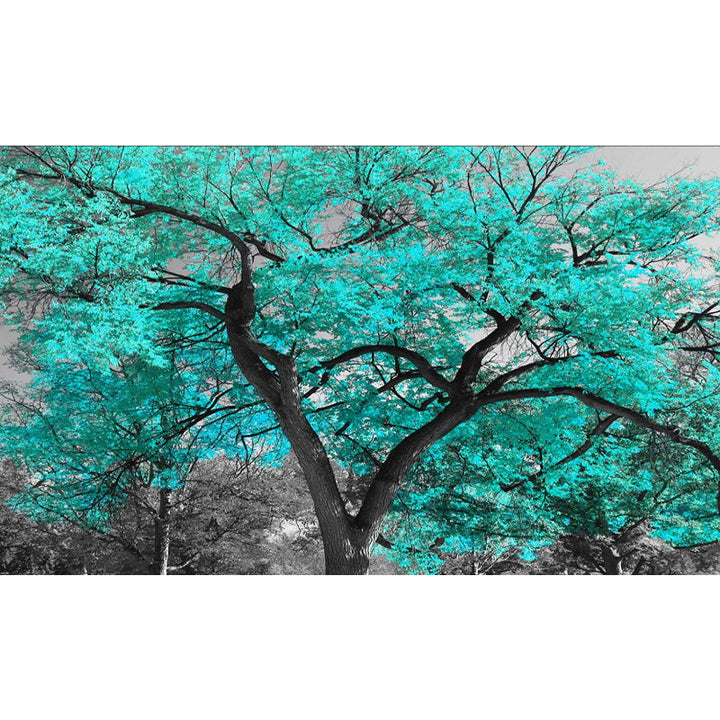 5 Piece Teal Green Canvas Wall Art Painting | Bowlift
