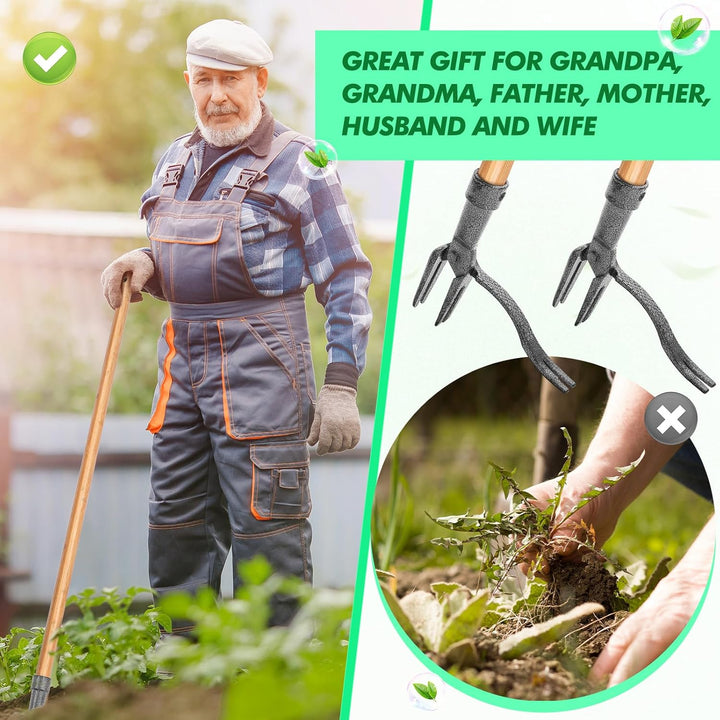 BowLift | Weed puller with 4-claw head – Effective garden tool made of iron for root removal