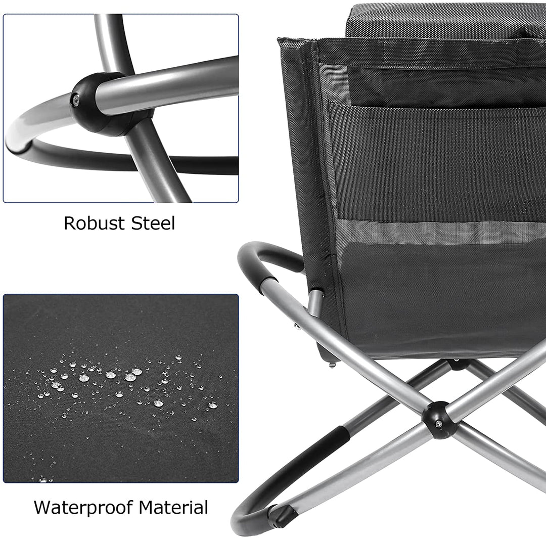Relax lounger deck chair swinging lounger foldable | Bowlift