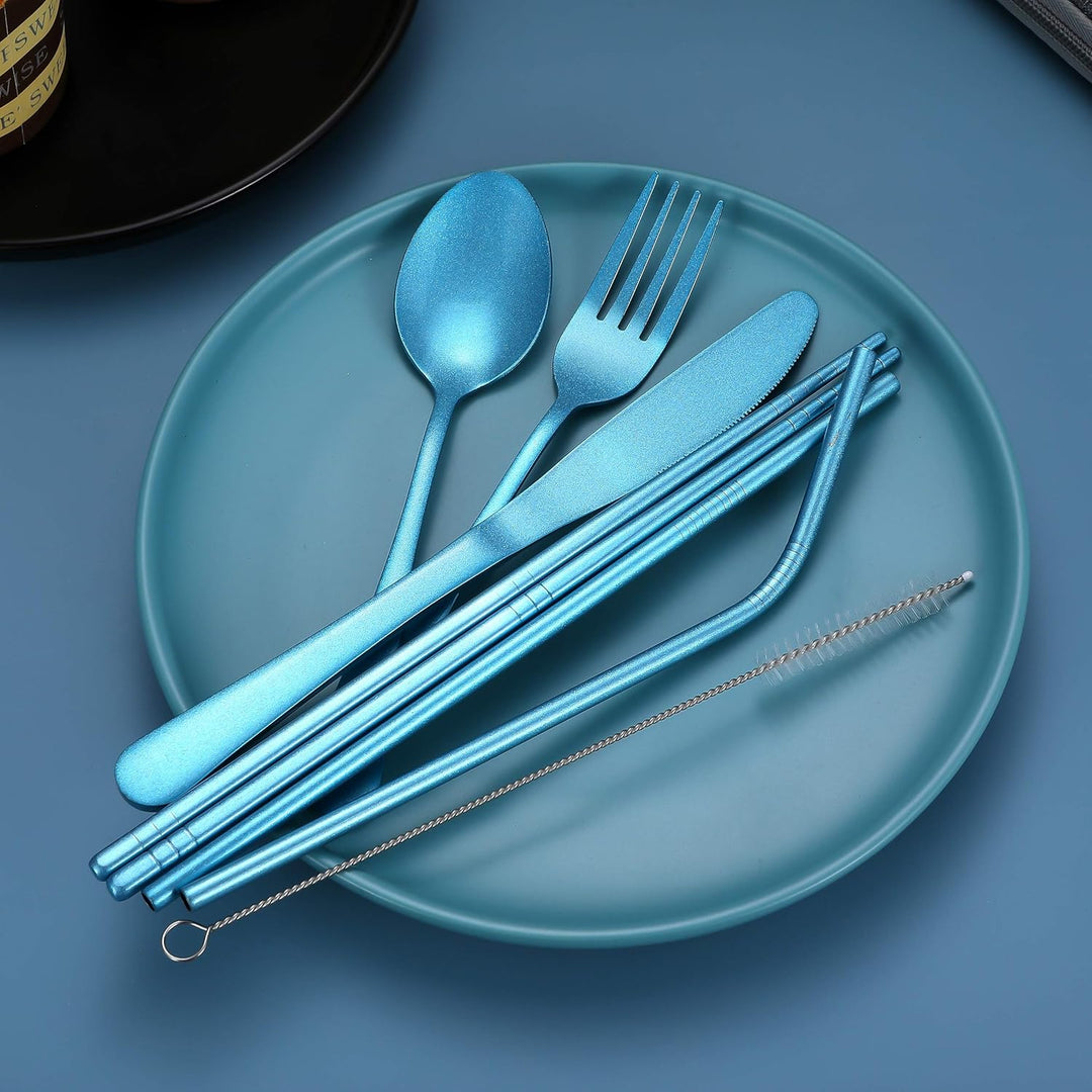 BowLift | Cutlery Set GoCutlery | 4-piece for on the go | Stainless Steel & BPA-free | With Transport Case