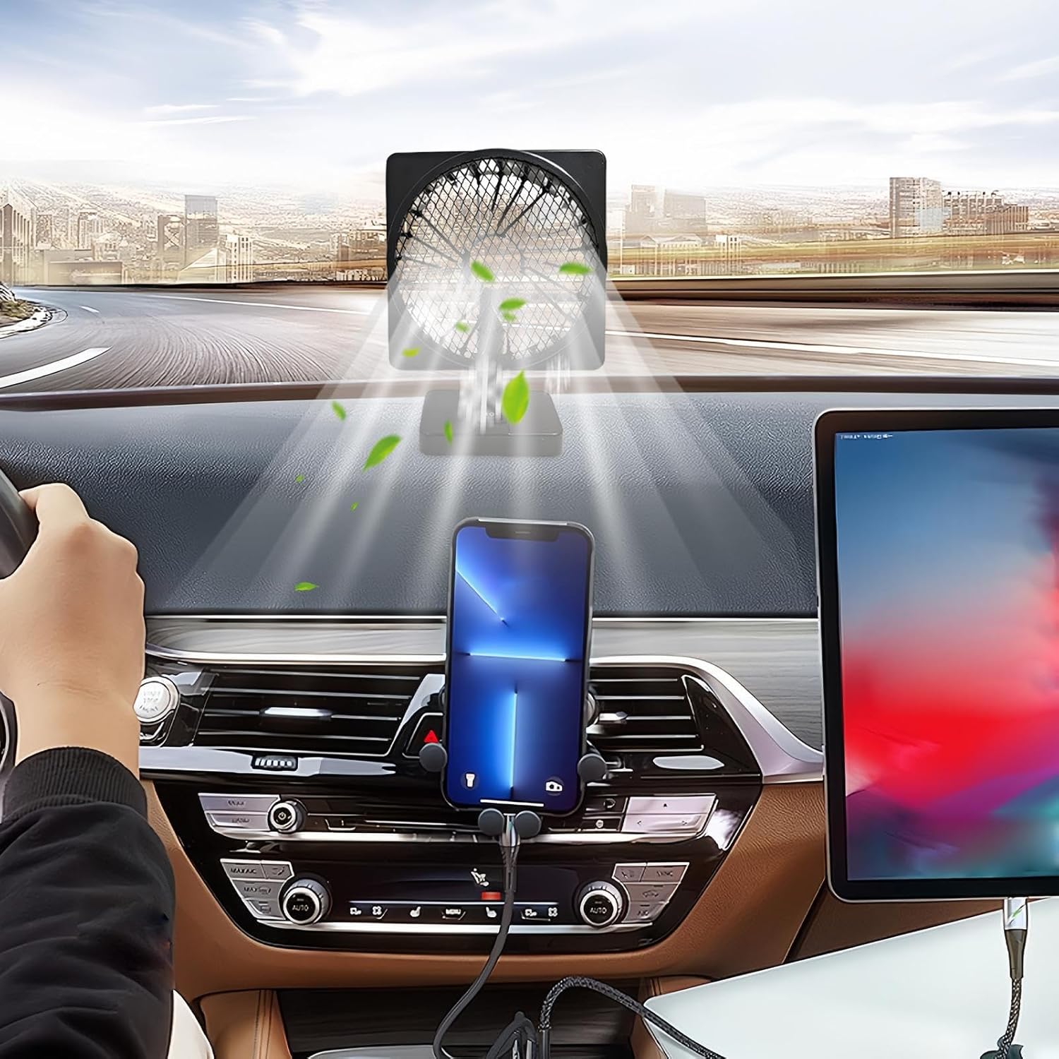 BowLift | 12V USB Air Circulator Car AC Cooling Fan with 360° Rotation (1+1 FREE) – Aurovent