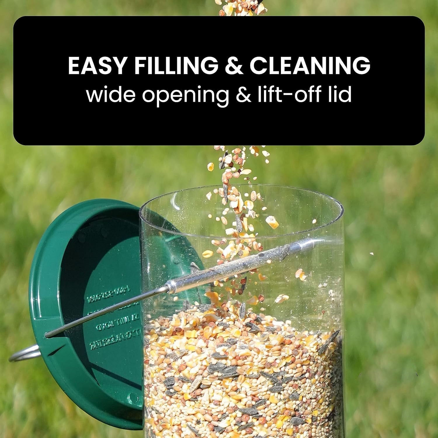 BowLift | Bird Feeder Hanging Metal Squirrel Proof Tube