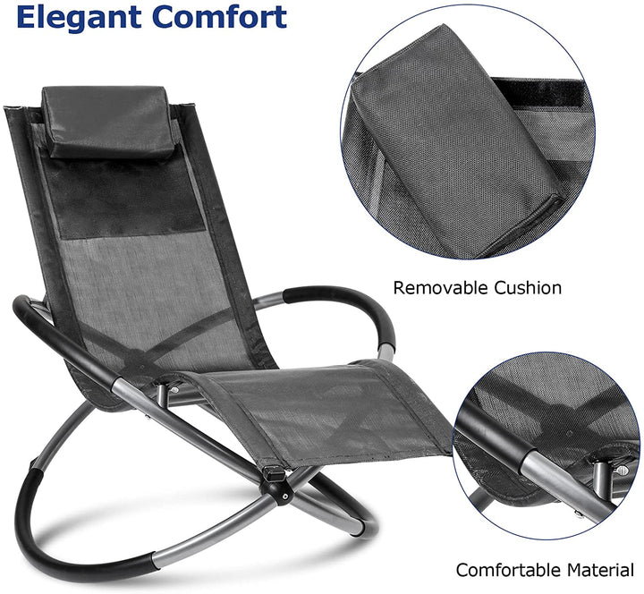Relax lounger deck chair swinging lounger foldable | Bowlift