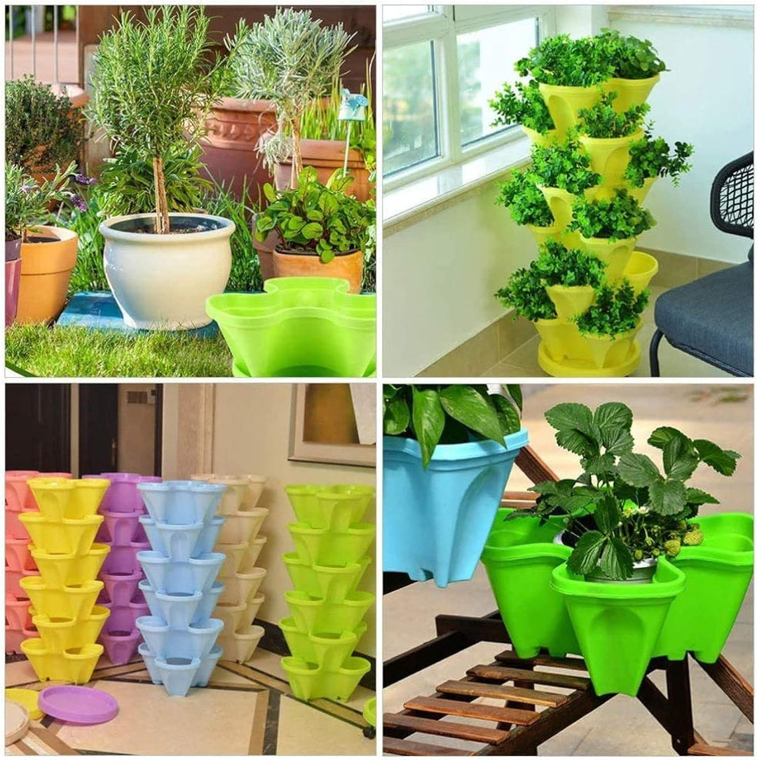 BowLift | 6-Layer Vertical Plant Tower – Three-dimensional Flowering System for the Garden
