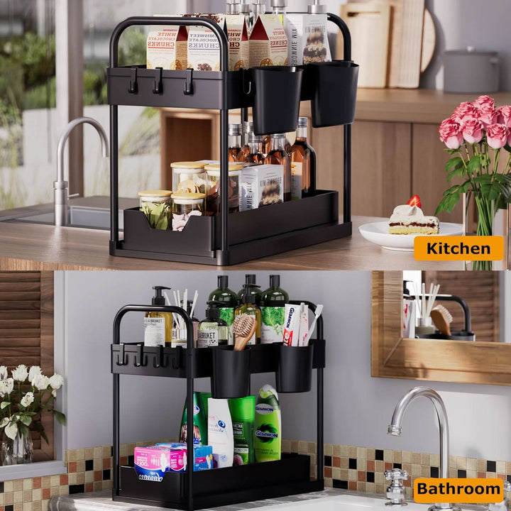 BowLift | EcoSpace - 2-tier under-desk shelf