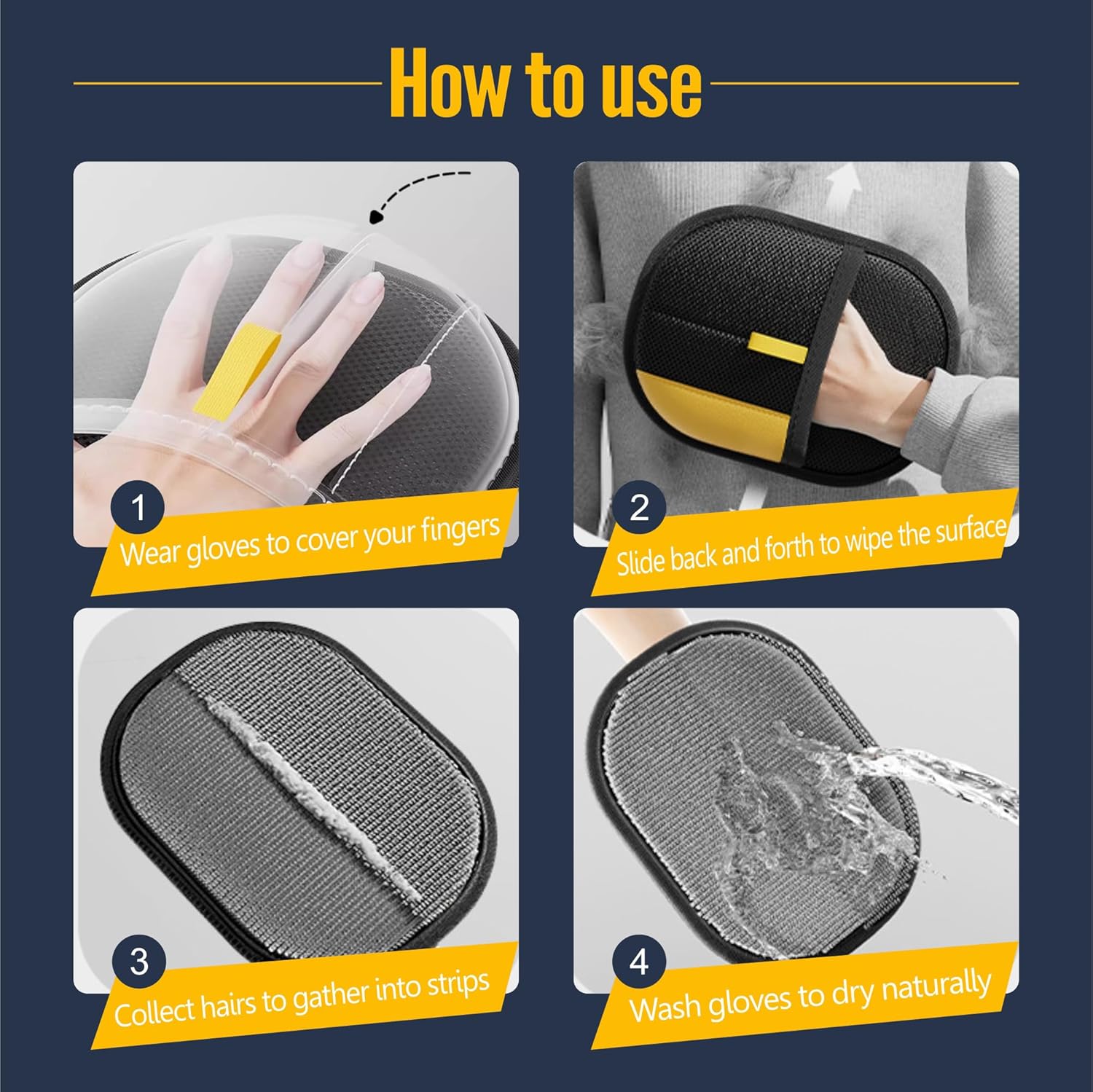 BowLift | FurEase – Pet Hair Removal Glove for All Coat Types | Gentle Grooming & Shedding Solution