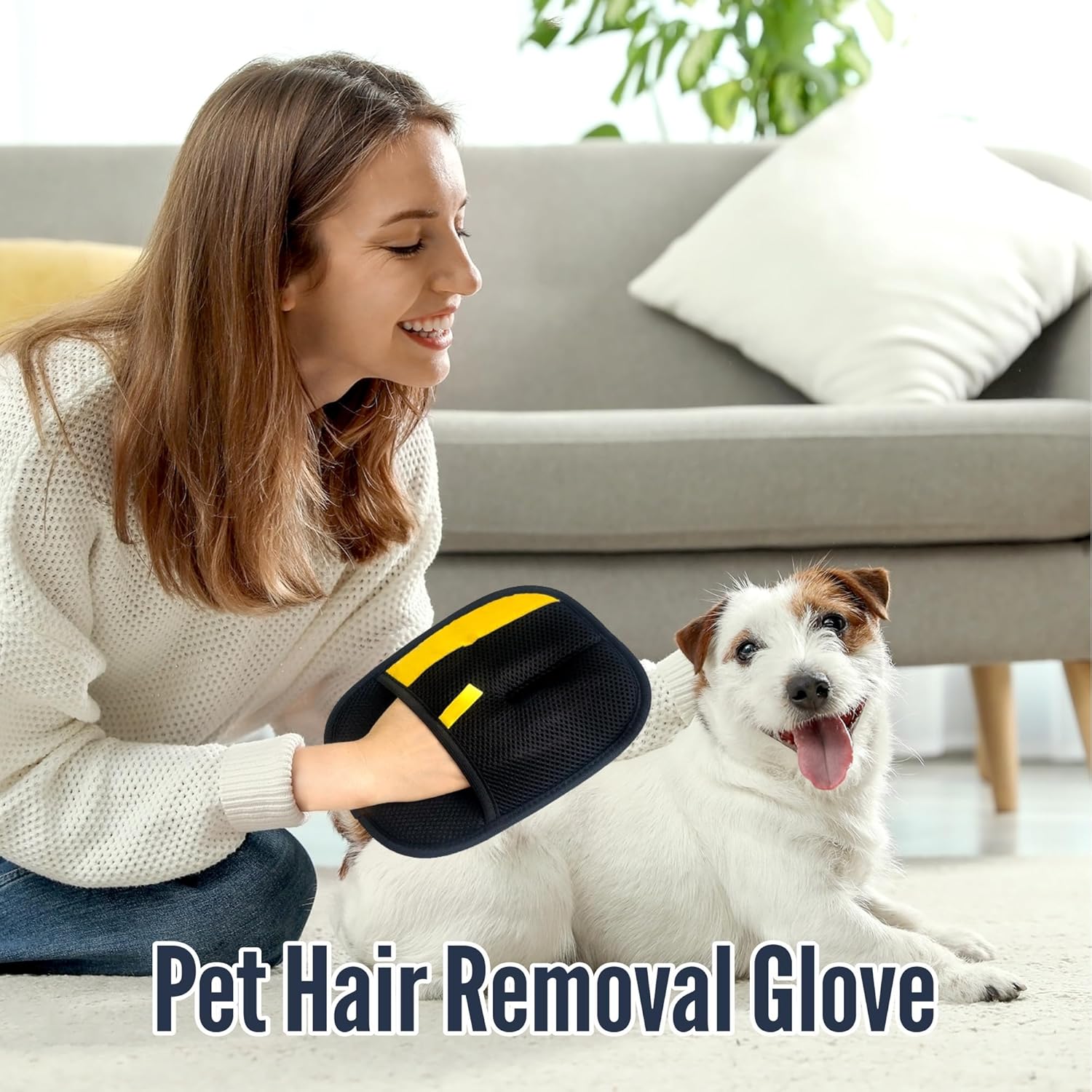 BowLift | FurEase – Pet Hair Removal Glove for All Coat Types | Gentle Grooming & Shedding Solution