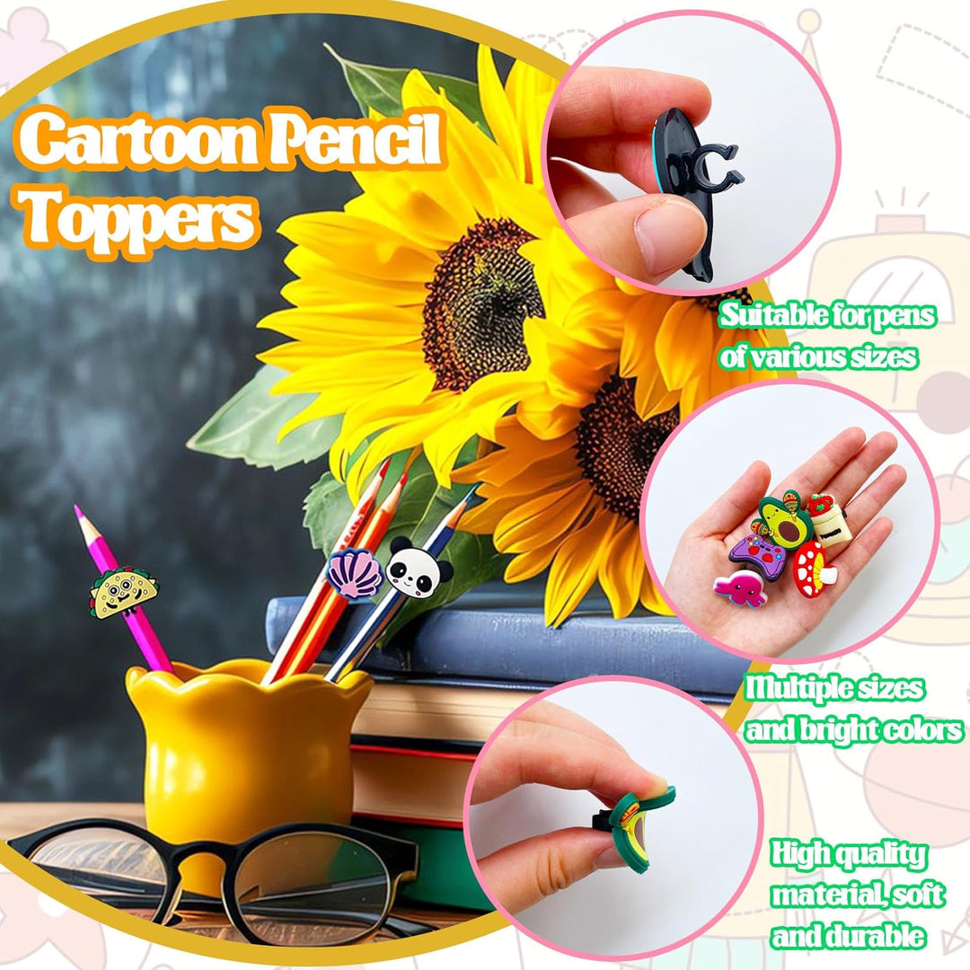 BowLift | 100 Pcs Cute Pencil Topper Decoation