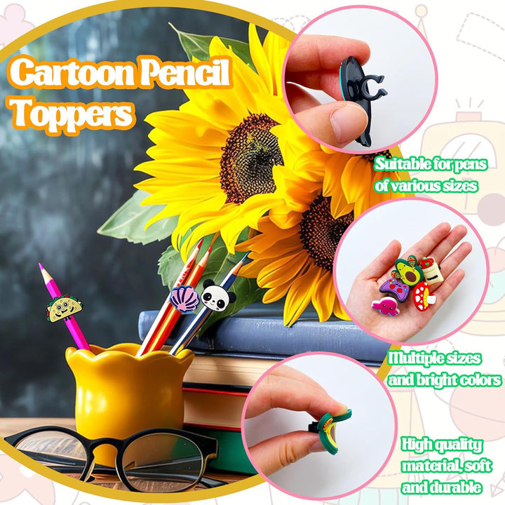 BowLift | 100 Pcs Cute Pencil Topper Decoation