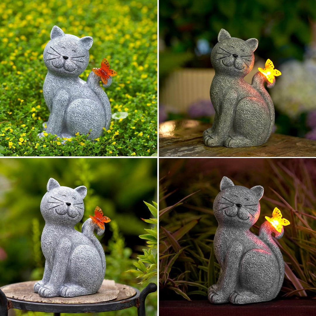 EnchantedKitty - Elegant Decorative Cat for Outdoor Space Bowlift