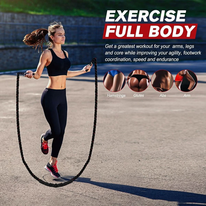 BowLift | Adjustable weight jump rope for cardio & strength training