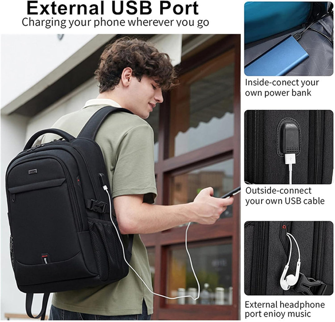 Water-Resistant Laptop & Travel Backpack with Organised Compartments | Bowlift