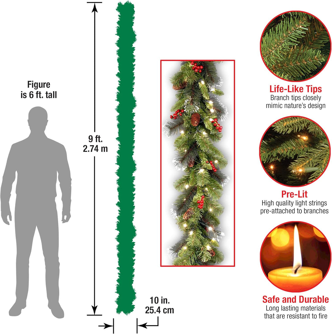 BowLift | Christmas Garland with Lights - FrostGlow