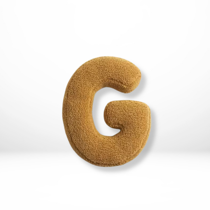 BowLift | Alphabet Cushion Velura – Soft Velvet Decorative Cushion in Every Letter of the Alphabet