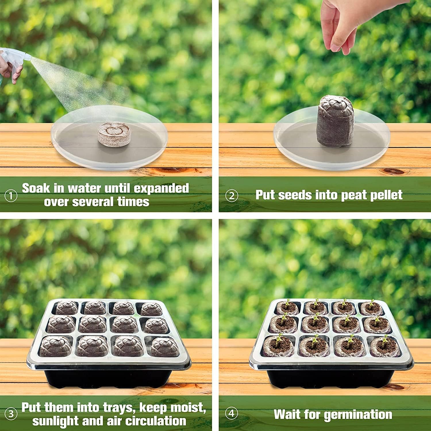 BowLift | Coconut Fiber Peat Seedling Pellets – Starter for Seed Planting