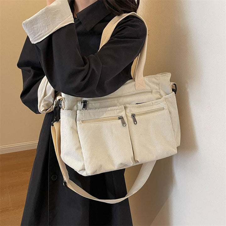 BowLift | Solid Color Corduroy Tote Bag