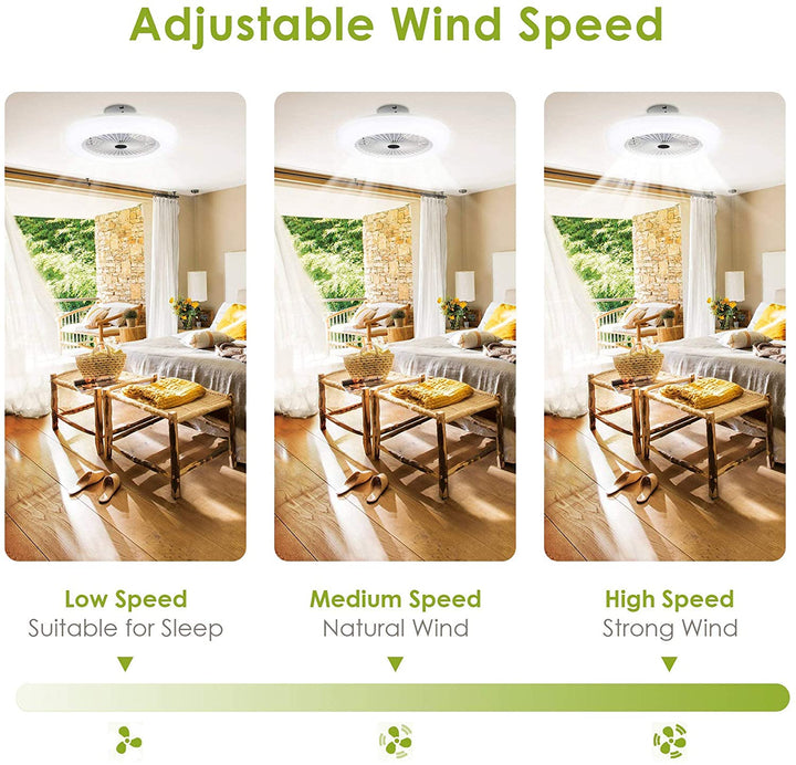 Ceiling fan with lighting 80W with remote control | Bowlift