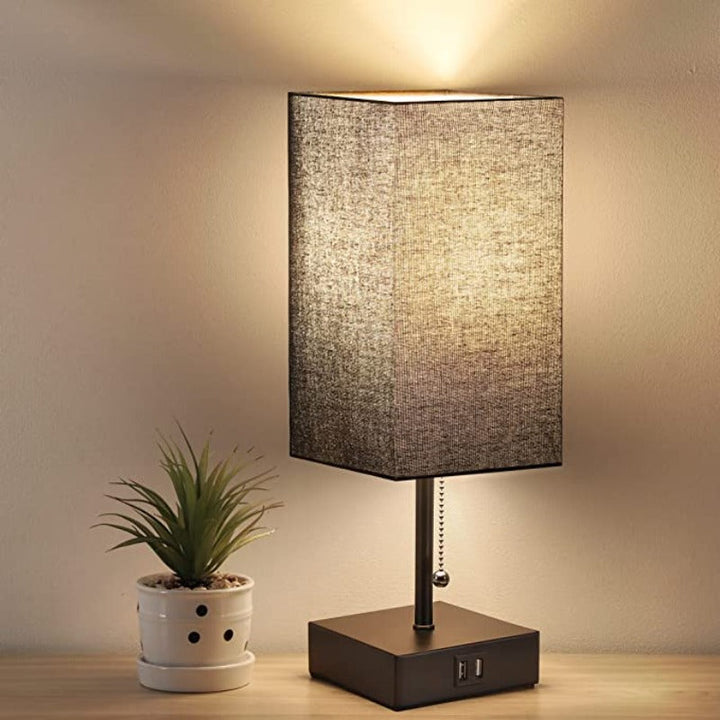 LumiCharge – Modern Table Lamp with USB Charging Ports | Bowlift