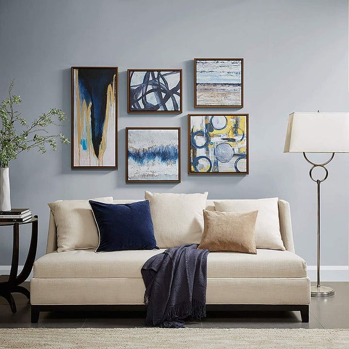 5 Piece Modern Abstract Canvas Wall Art Painting | Bowlift