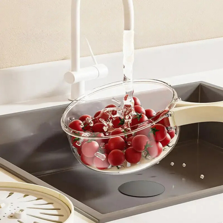 FlexDrain Pro – Draining sieve with lid | Bowlift
