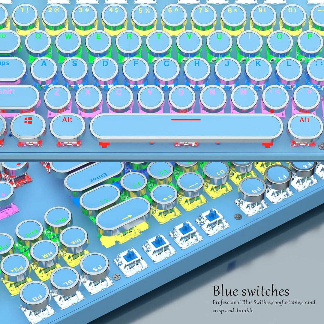 BowLift | 87-Key Mechanical Gaming Keyboard RGB Backlit Blue Switch