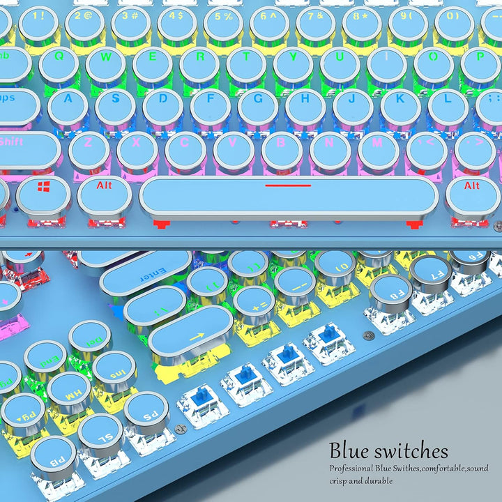 BowLift | 87-Key Mechanical Gaming Keyboard RGB Backlit Blue Switch